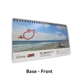 Custom 3 columns Desk Calendar (3 months display) 30 units~