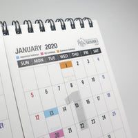 Custom 3 columns Desk Calendar (3 months display) 30 units~