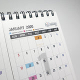 Custom 3 columns Desk Calendar (3 months display) 30 units~
